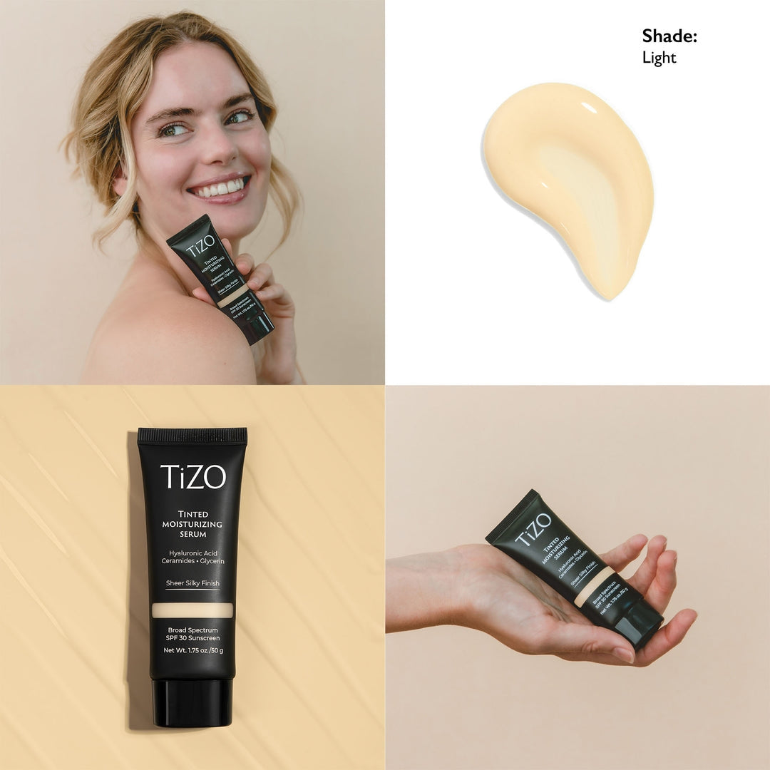 Tinted Moisturizing Serum SPF 30, Mineral Sunscreen With Zinc Oxide, Hyaluronic Acid & Ceramides, Sheer Buildable Tint, Hydrating Facial Sunscreen